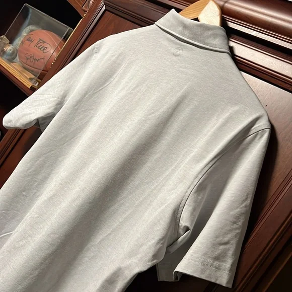 Brand New Peter Millar Crown Crafted Tailored Fit Gray Golf Polo Classic Design! - Picture 4 of 12